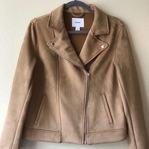 Old Navy Women’s Suede Moto Jacket